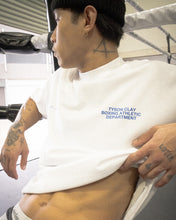 Load image into Gallery viewer, Boxing Athletic Dept Tee - Vintage White/Cobalt Blue