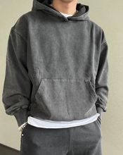 Load image into Gallery viewer, Boxing Club Hoodie - Vintage Washed Black