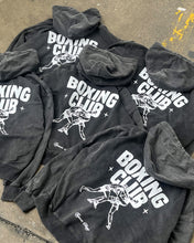 Load image into Gallery viewer, Boxing Club Hoodie - Vintage Washed Black