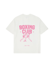 Load image into Gallery viewer, Boxing Club Tee - Pink Print Vintage White