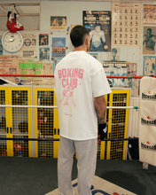 Load image into Gallery viewer, Boxing Club Tee - Pink Print Vintage White