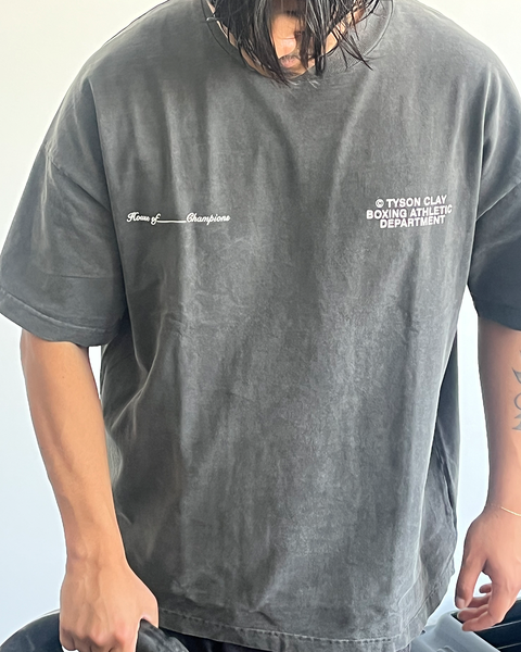 Boxing Athletic Dept Tee - Washed Grey