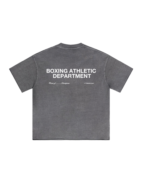 Boxing Athletic Dept Tee - Washed Grey