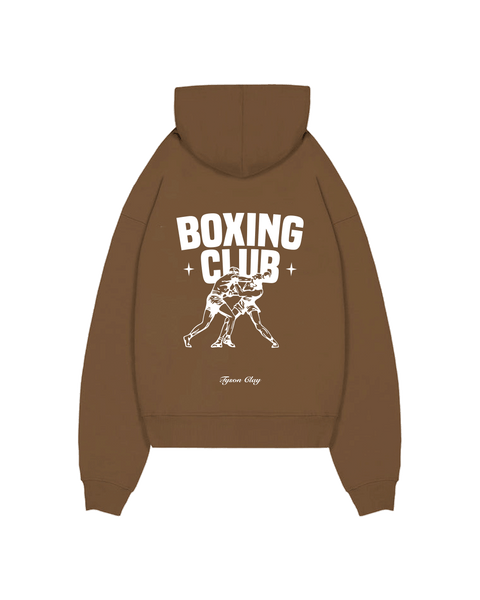 Boxing Club Hoodie - Washed Brown