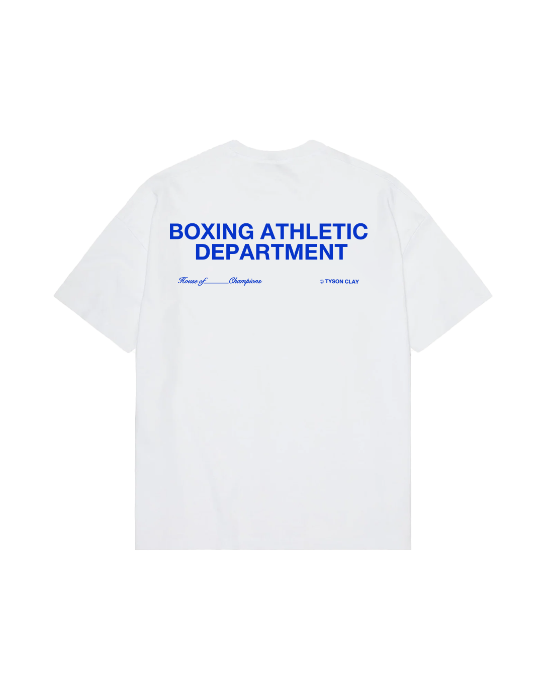 Boxing Athletic Dept Tee - Vintage White/Cobalt Blue