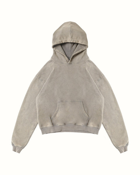 Hoodie - Vintage Grey/Green